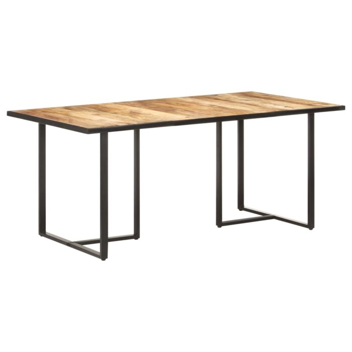 Table de salle à manger 180 cm Bois de manguier brut – Image 1