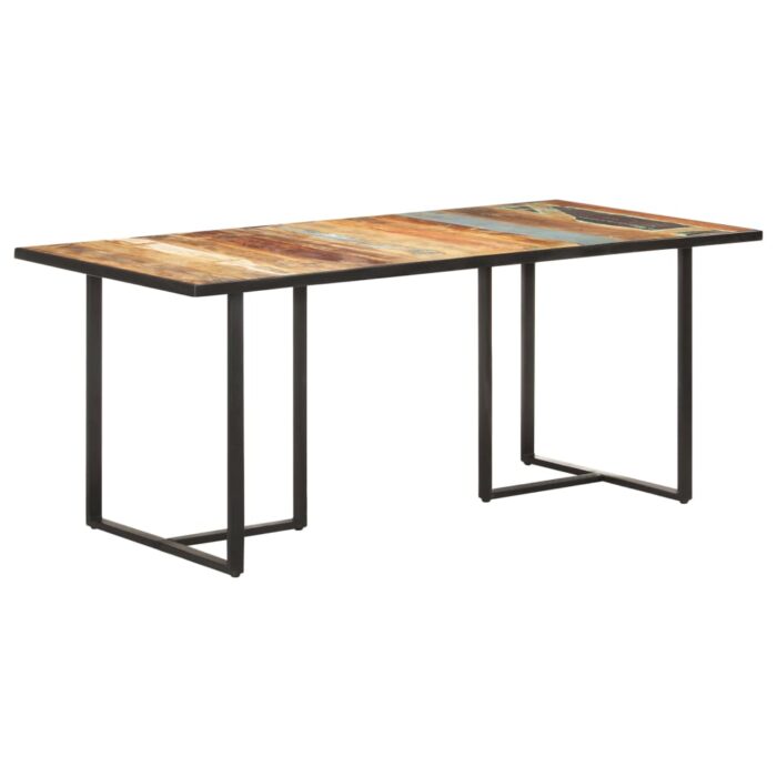 Table de salle à manger 180 cm Bois de récupération massif – Image 1