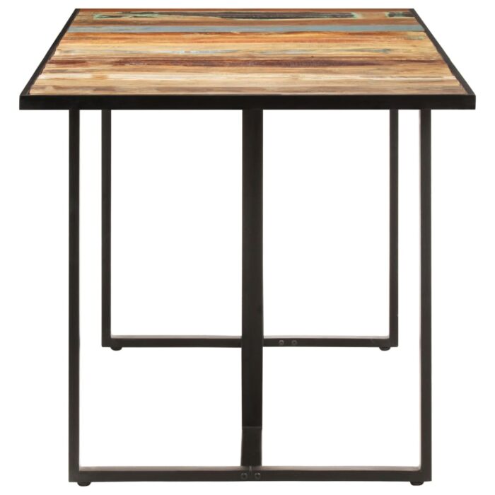 Table de salle à manger 180 cm Bois de récupération massif – Image 2