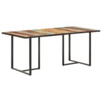 Table de salle à manger 180 cm Bois de récupération massif – Image 9