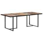 Table de salle à manger 200 cm Bois de récupération massif – Image 10