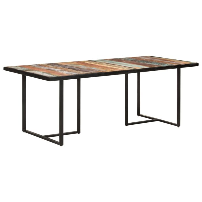 Table de salle à manger 200 cm Bois de récupération massif – Image 10