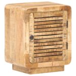 Table de chevet 40x30x50 cm Bois de manguier brut