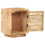 Table de chevet 40x30x50 cm Bois de manguier brut – Image 2