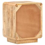 Table de chevet 40x30x50 cm Bois de manguier brut – Image 4