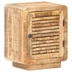 Table de chevet 40x30x50 cm Bois de manguier brut – Image 7