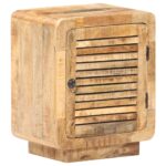Table de chevet 40x30x50 cm Bois de manguier brut – Image 9