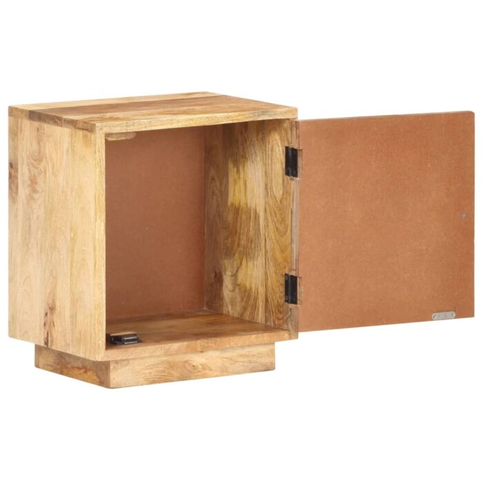 Table de chevet 40x30x45 cm Bois de manguier solide – Image 3