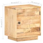 Table de chevet 40x30x45 cm Bois de manguier solide – Image 6