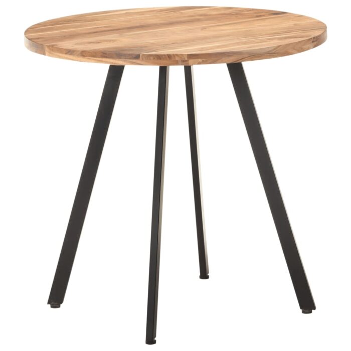 Table de salle à manger 80 cm Bois d'acacia solide – Image 5