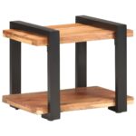 Table de chevet 50x40x40 cm Bois d'acacia massif – Image 10
