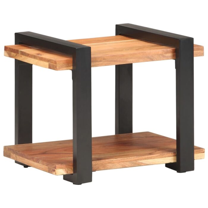Table de chevet 50x40x40 cm Bois d'acacia massif – Image 10