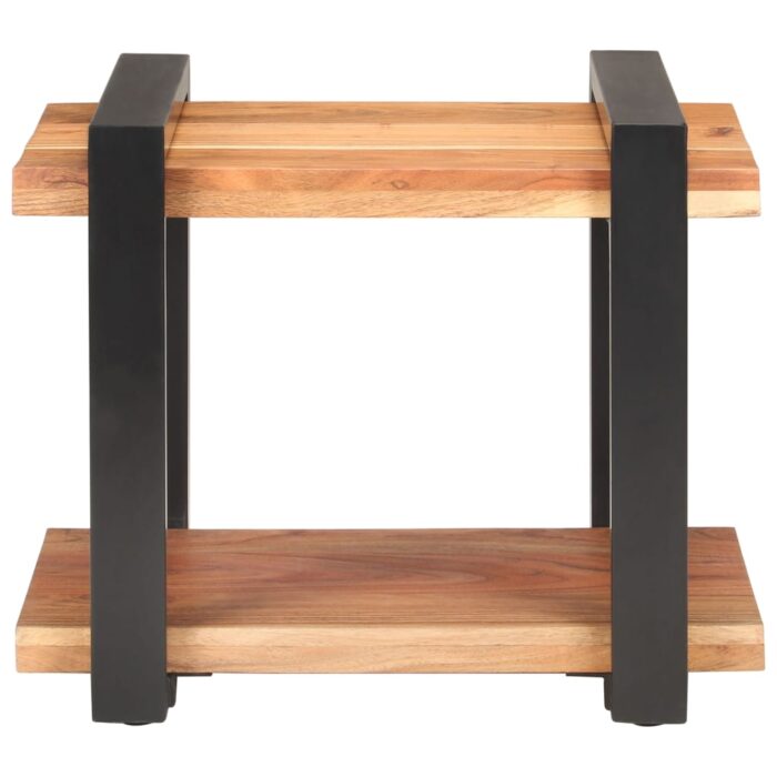 Table de chevet 50x40x40 cm Bois d'acacia massif – Image 2