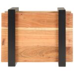 Table de chevet 50x40x40 cm Bois d'acacia massif – Image 4