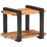 Table de chevet 50x40x40 cm Bois d'acacia massif – Image 7