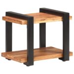 Table de chevet 50x40x40 cm Bois d'acacia massif – Image 8