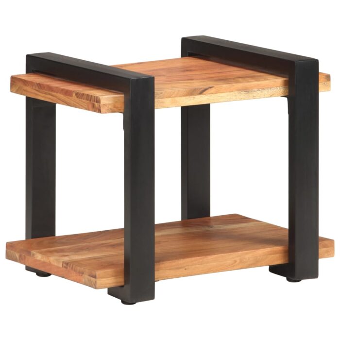 Table de chevet 50x40x40 cm Bois d'acacia massif – Image 8