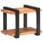 Table de chevet 50x40x40 cm Bois d'acacia massif – Image 9
