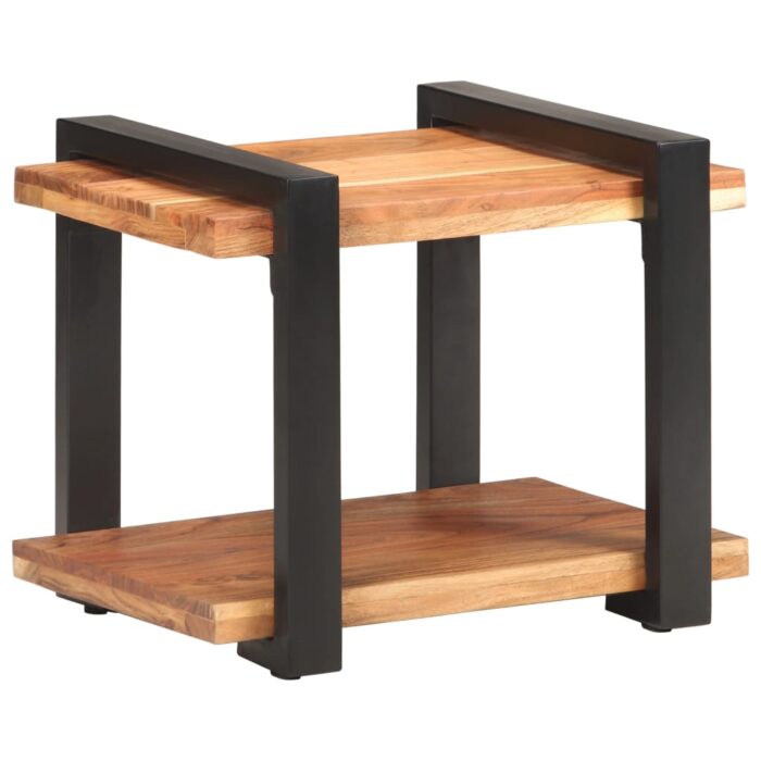 Table de chevet 50x40x40 cm Bois d'acacia massif – Image 9