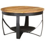 Table basse Ø68x43 cm Bois de manguier brut – Image 9