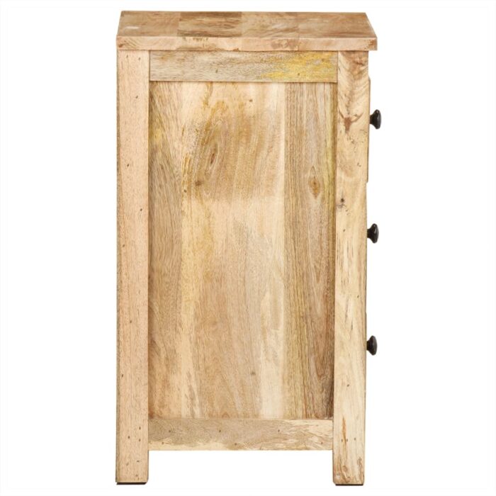Table de chevet 45x35x60 cm Bois de manguier massif – Image 4