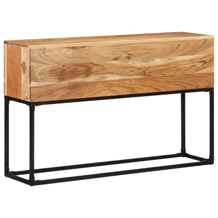 Table console 120x30x75 cm Bois d'acacia massif – Image 10