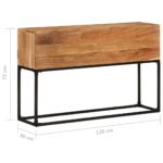 Table console 120x30x75 cm Bois d'acacia massif – Image 6