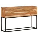 Table console 120x30x75 cm Bois d'acacia massif – Image 7