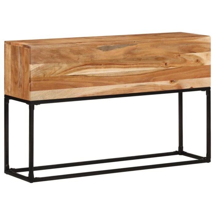 Table console 120x30x75 cm Bois d'acacia massif – Image 7