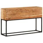 Table console 120x30x75 cm Bois d'acacia massif – Image 9