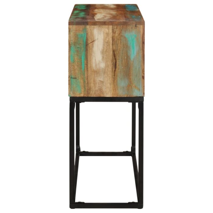 Table console 120x30x75 cm Bois de récupération massif – Image 2