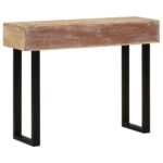 Table console 100x30x75 cm Bois de manguier massif – Image 3