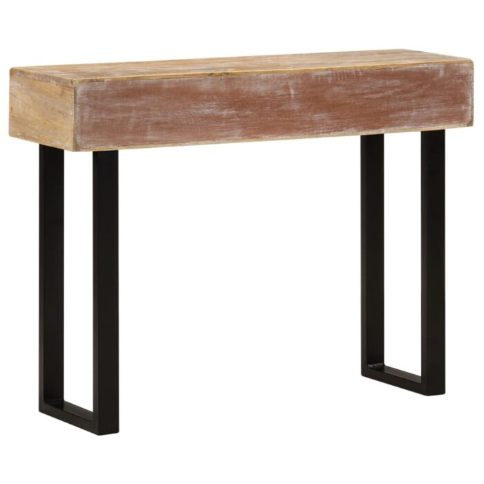 Table console 100x30x75 cm Bois de manguier massif – Image 3