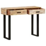 Table console 100x30x75 cm Bois de manguier massif – Image 4