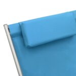 Chaises à bascule lot de 2 Acier Bleu – Image 5