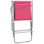 Chaises à bascule lot de 2 Acier Rose – Image 7