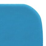 Chaises longues pliables lot de 2 Acier et tissu Bleu – Image 6