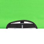 Chaise longue pliable 2 places vert acier – Image 4