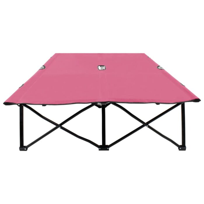 VXL8720286073032_g_en_hd_2.jpg Chaise longue pliable 2 places rose acier – Image 2
