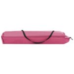 Chaise longue pliable 2 places rose acier – Image 6
