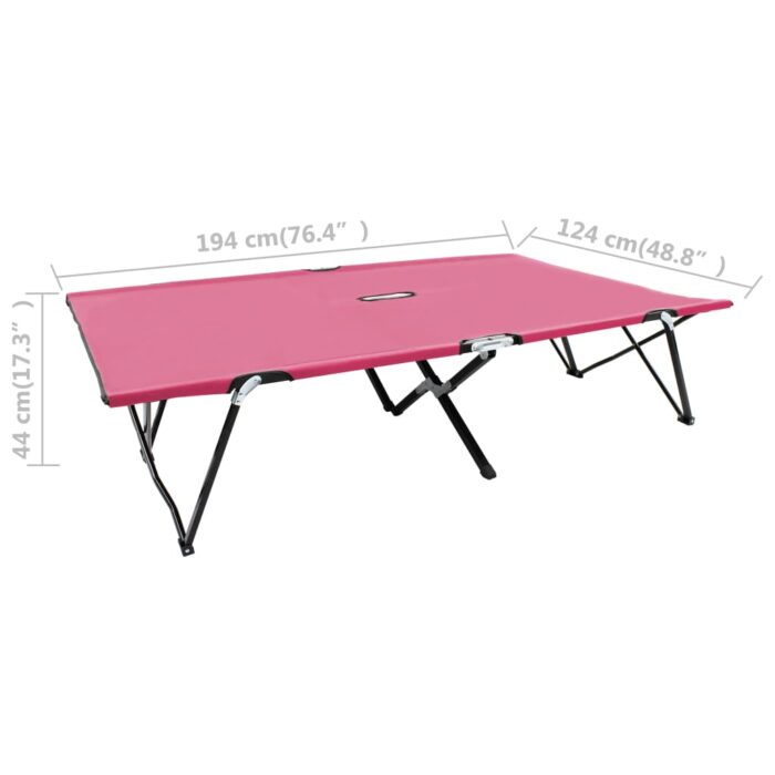 VXL8720286073032_g_en_hd_7.jpg Chaise longue pliable 2 places rose acier – Image 7