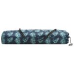 Chaise longue pliable 2 places Motif de feuilles Acier – Image 7