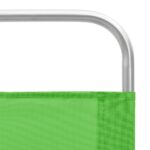 Chaises de plage pliables lot de 2 Vert Tissu – Image 6