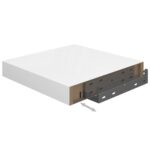 Étagère murale flottante 4 pcs Blanc brillant 23x23,5x3,8cm MDF – Image 6