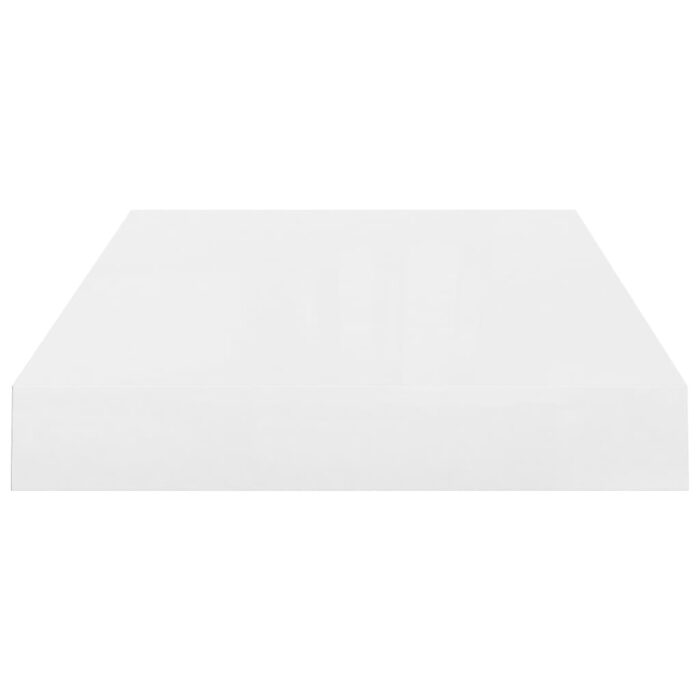 Étagère murale flottante Blanc brillant 40x23x3,8 cm MDF – Image 3