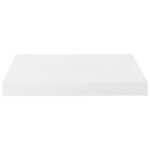 Étagère murale flottante 2 pcs Blanc brillant 40x23x3,8 cm MDF – Image 3