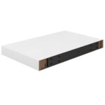 Étagère murale flottante 2 pcs Blanc brillant 40x23x3,8 cm MDF – Image 5