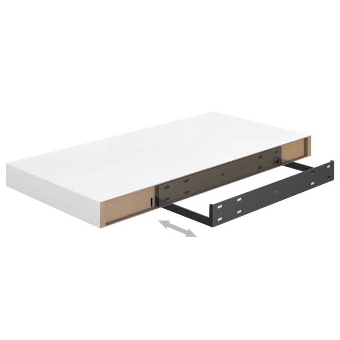 VXL8720286073766_g_en_hd_5.jpg Étagère murale flottante Blanc brillant 50x23x3,8 cm MDF – Image 5