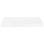 Étagère murale flottante 2 pcs Blanc brillant 50x23x3,8 cm MDF – Image 3