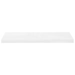 Étagère murale flottante Blanc brillant 80x23,5x3,8 cm MDF – Image 2